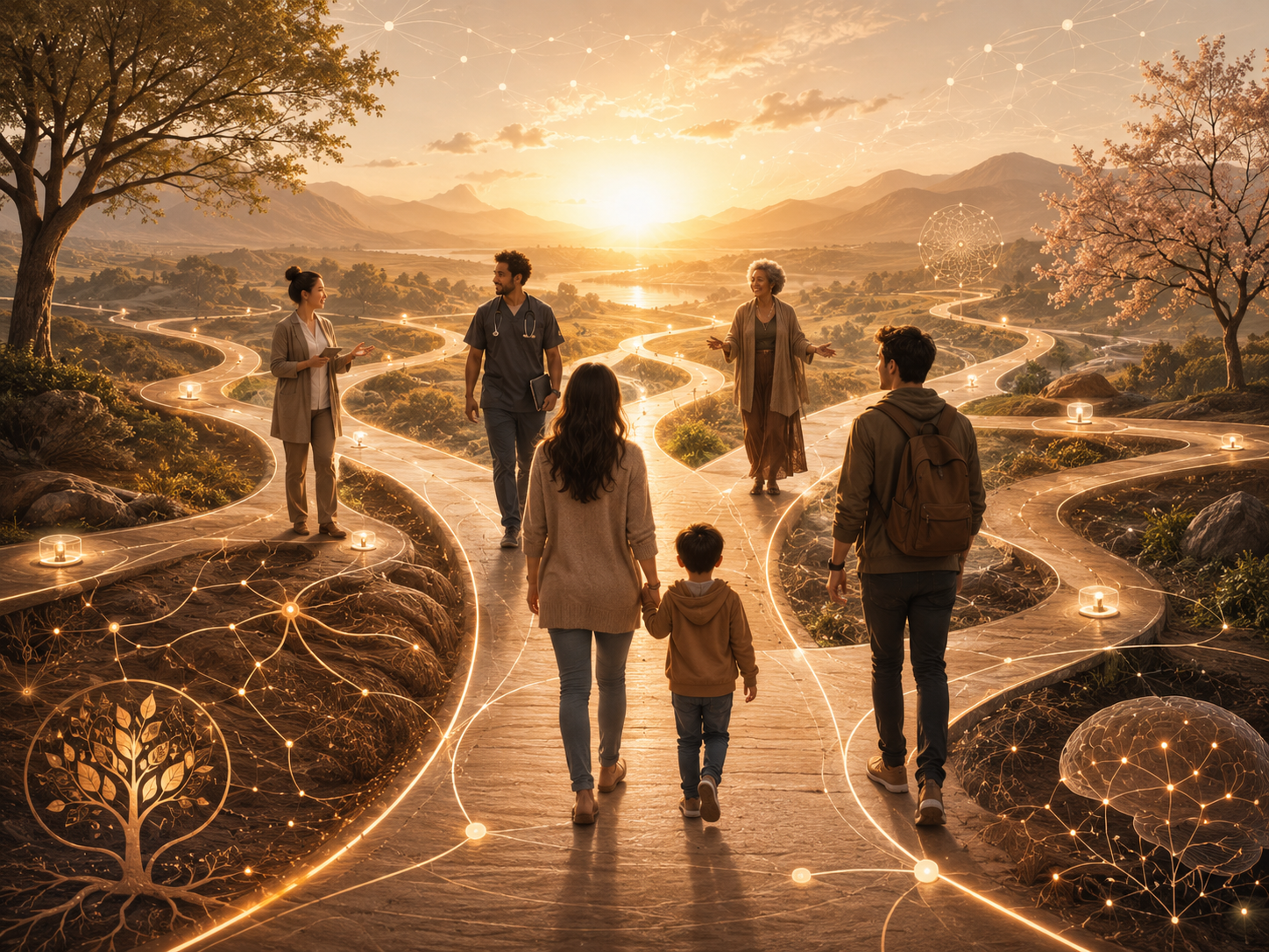 People choosing connected learning, work and community pathways